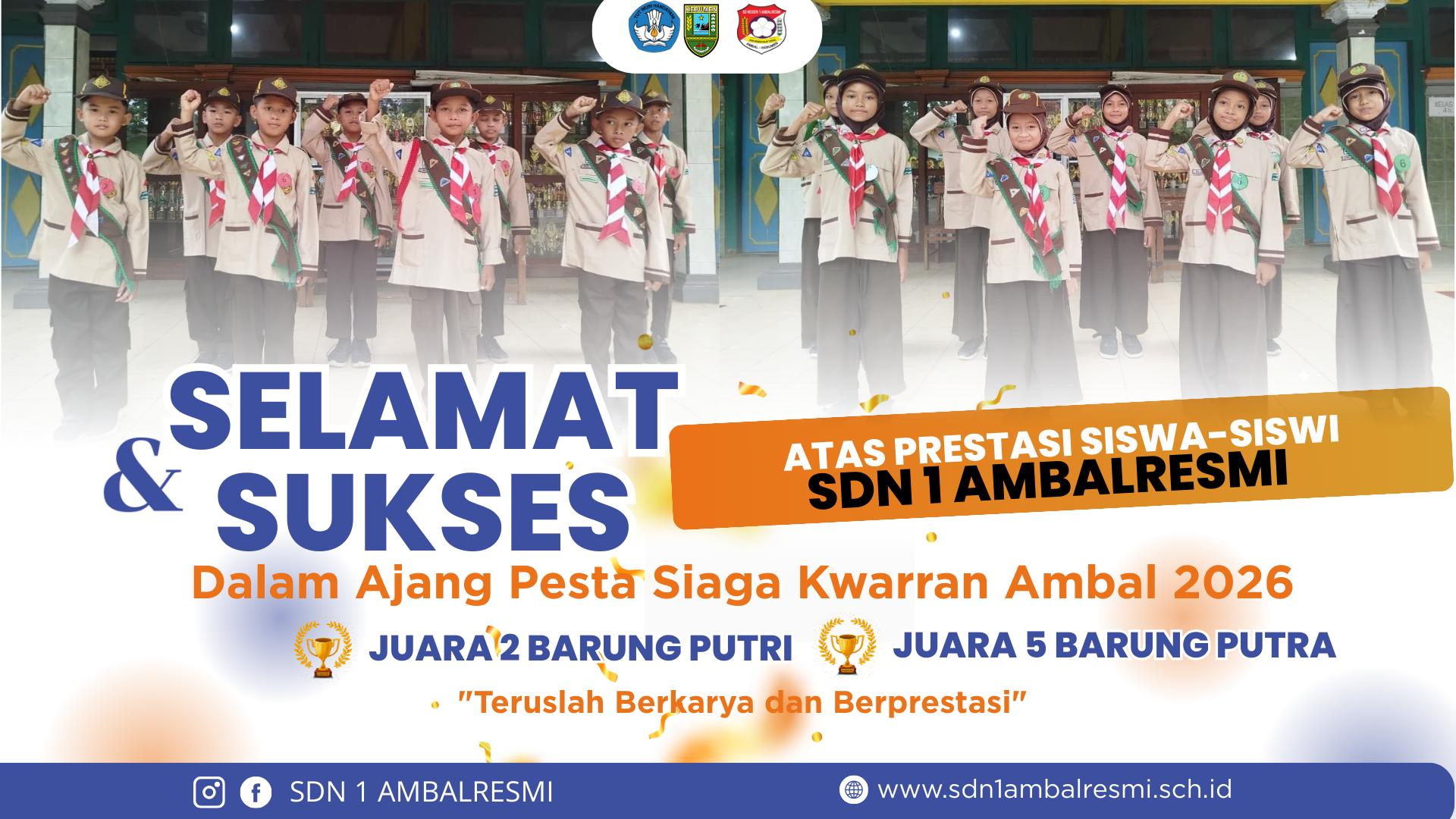 Tampil Gemilang di Pantai Mliwis, Pramuka Siaga SDN 1 Ambalresmi Borong Juara di Pesta Siaga Kwarran Ambal 2026